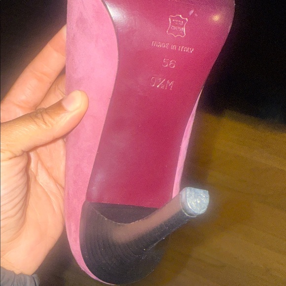 Via Spiga Suede Women’s 9.5 Elegant Pink Suede Heels - Picture 4 of 10